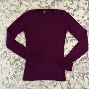 Ann Taylor Factory Purple Ribbed Sweater - Size S!
